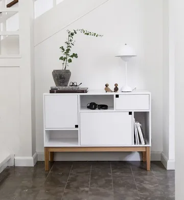 Armoire Citti 6x3 - White, structure en chêne laqué mat - Zweed