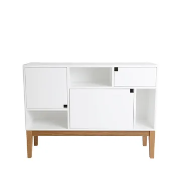 Armoire Citti 6x3 - White, structure en chêne laqué mat - Zweed