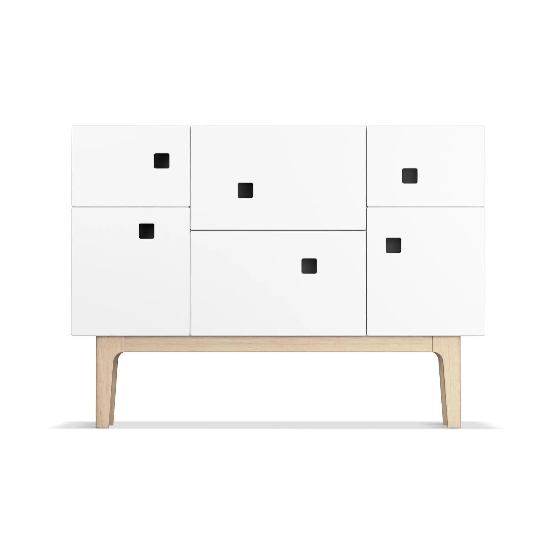 Armoire Peep C2, blanc, chêne pigmenté blanc Zweed