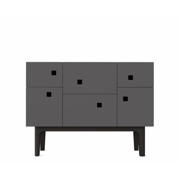 Armoire Peep C2 - slate grey, laqué noir - Zweed