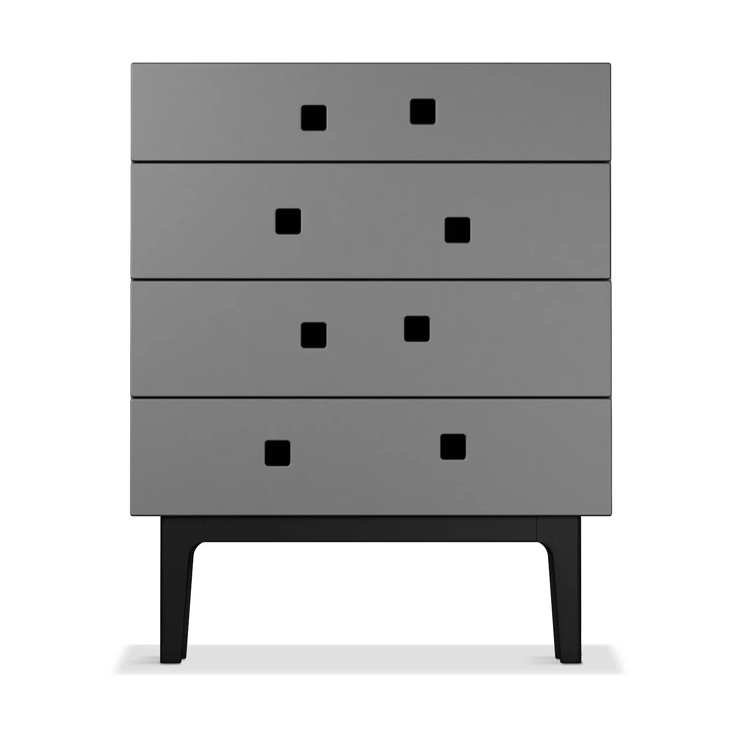 Commode Peep B3, slate grey, laqué noir Zweed