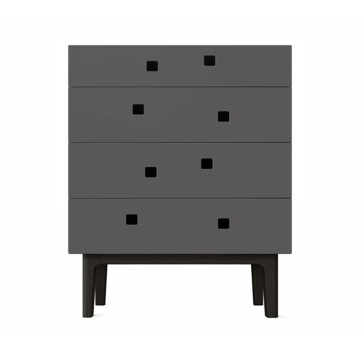 Commode Peep B3 - slate grey, laqué noir - Zweed