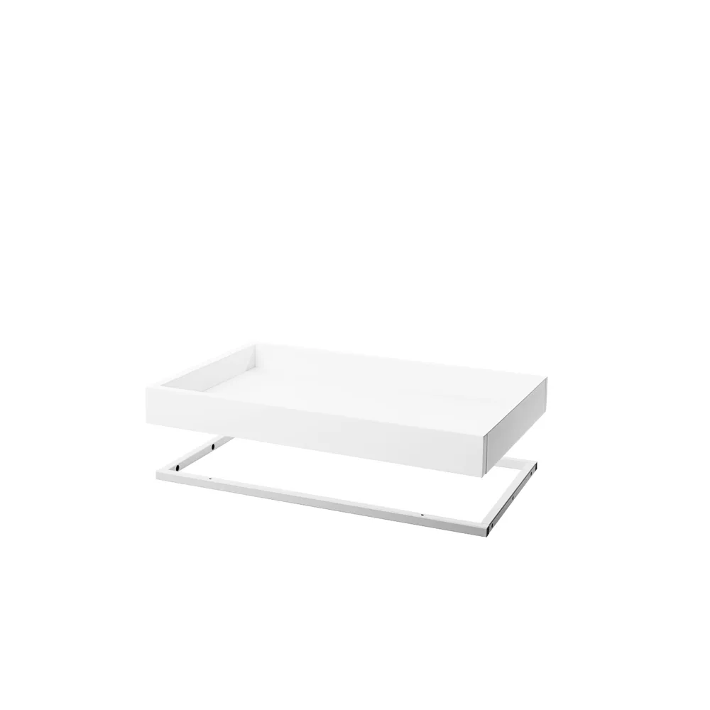 Étagère Molto 560, blanc, cadre en métal blanc incl. Zweed