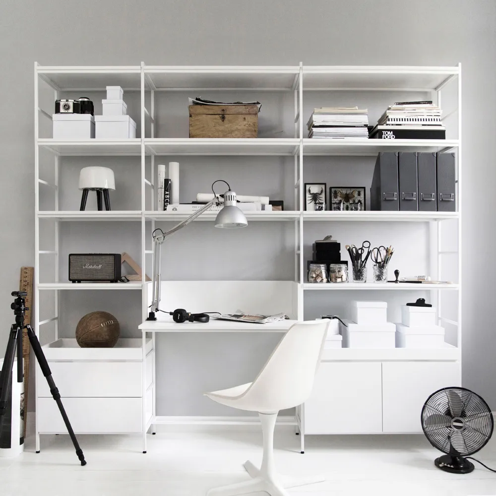Étagères Molto Hautes, blanc, 1 section Zweed