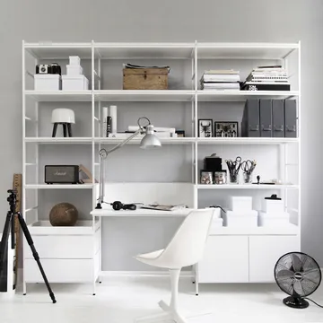 Étagères Molto Hautes - blanc, 1 section - Zweed
