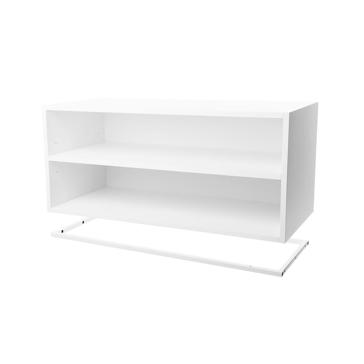 Module de rangement Molto 840 - blanc, cadre en métal blanc incl. - Zweed