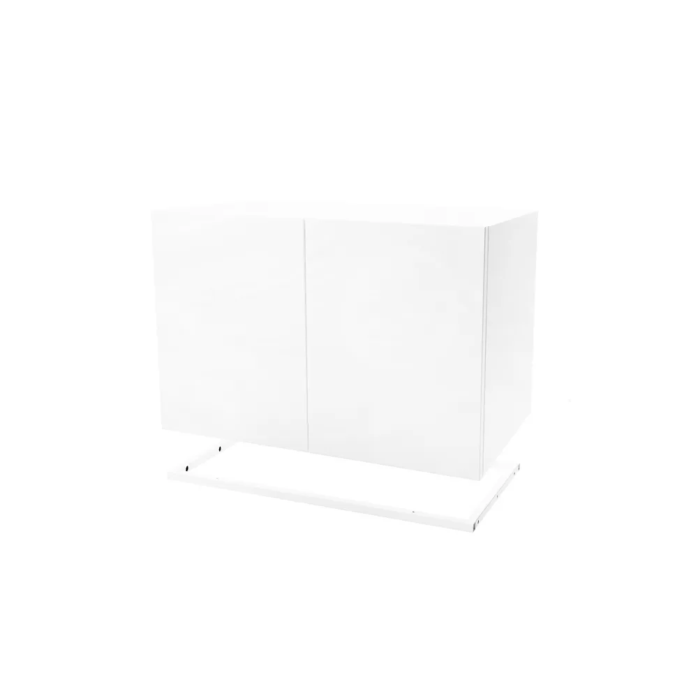 Placard module Molto 560, blanc, cadre en métal blanc incl. Zweed