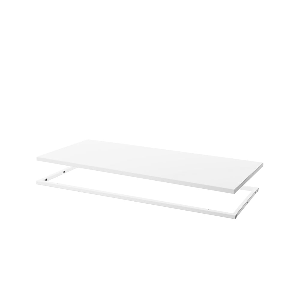 Zweed Tablette pour étagère Molto 840 blanc, cadre en métal blanc incl.