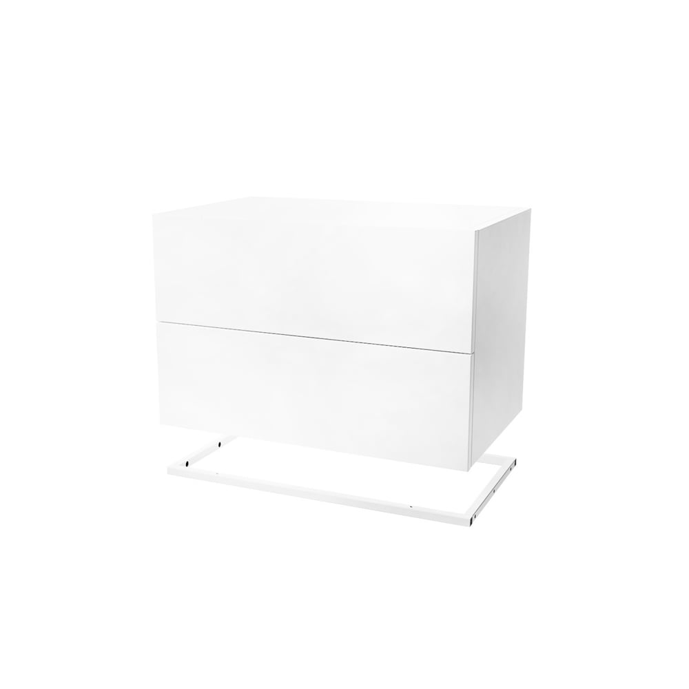 Zweed Tiroir module Molto 560 blanc, cadre en métal blanc incl.