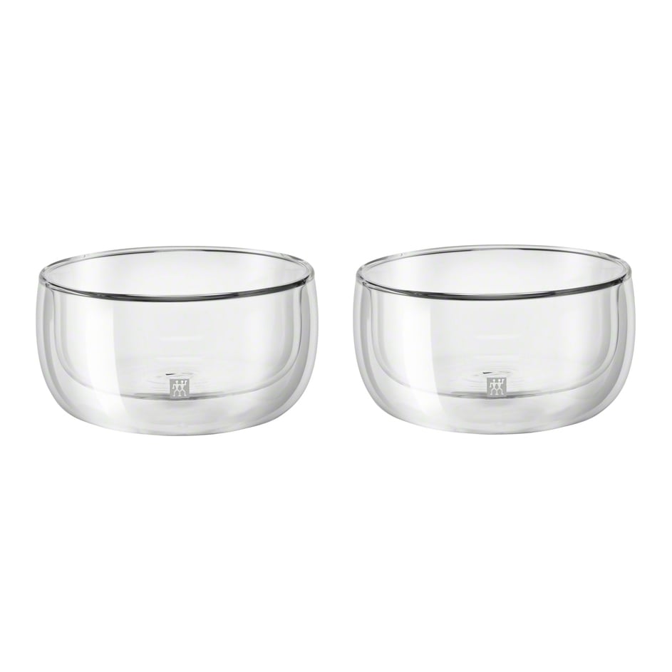 Zwilling Bols à dessert Sorrento lot de 2 lot de 2 | Design Scandinave | Coupelles à dessert | Transparent