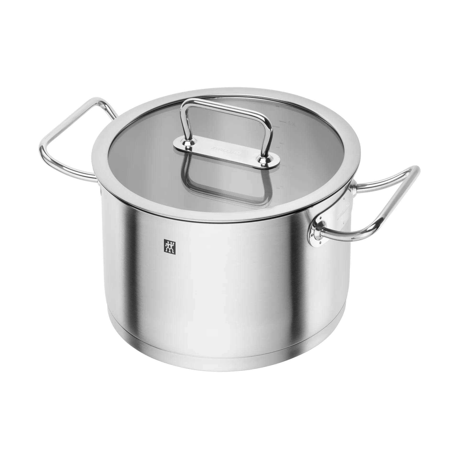Casserole haute Zwilling Pro avec couvercle en verre en acier inoxydable, 6,2 L Zwilling