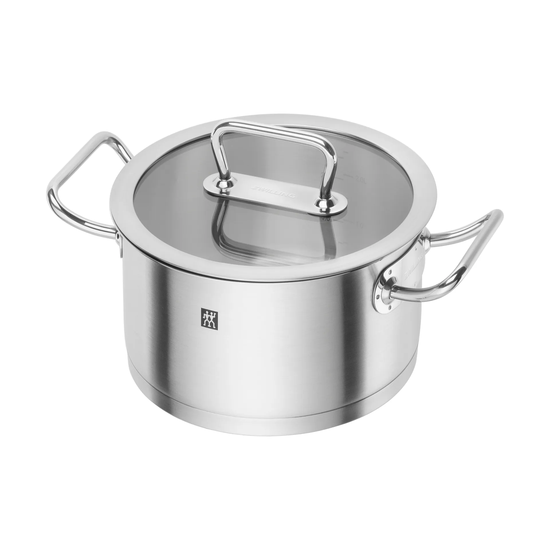 Casserole Zwilling Pro avec couvercle en verre en acier inoxydable, 3,1 L Zwilling