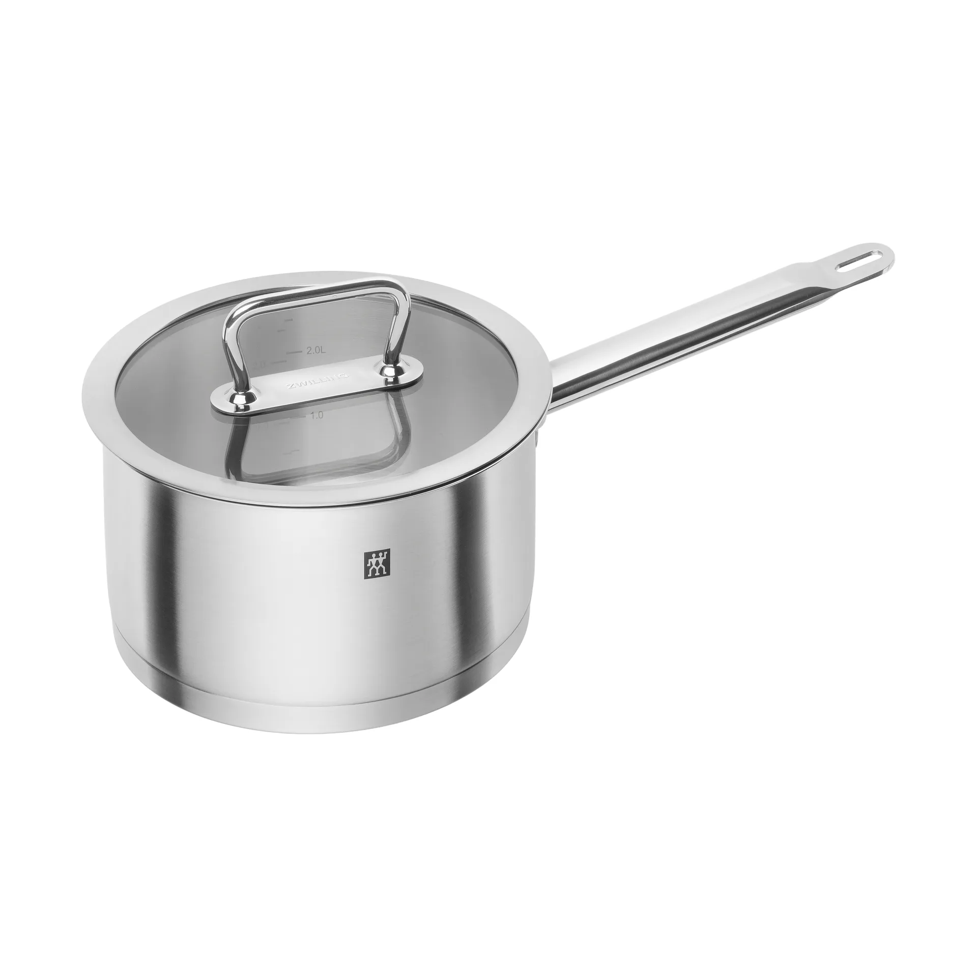 Casserole Zwilling Pro avec couvercle en verre en acier inoxydable, 3,1 L Zwilling