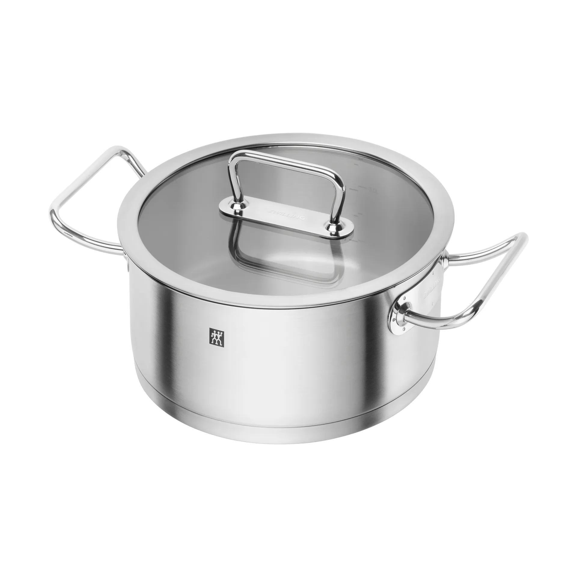 Casserole Zwilling Pro avec couvercle en verre en acier inoxydable, 4,1 L Zwilling