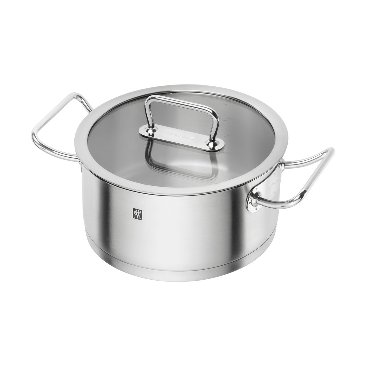 Zwilling Casserole Zwilling Pro avec couvercle en verre en acier inoxydable 4,1 L