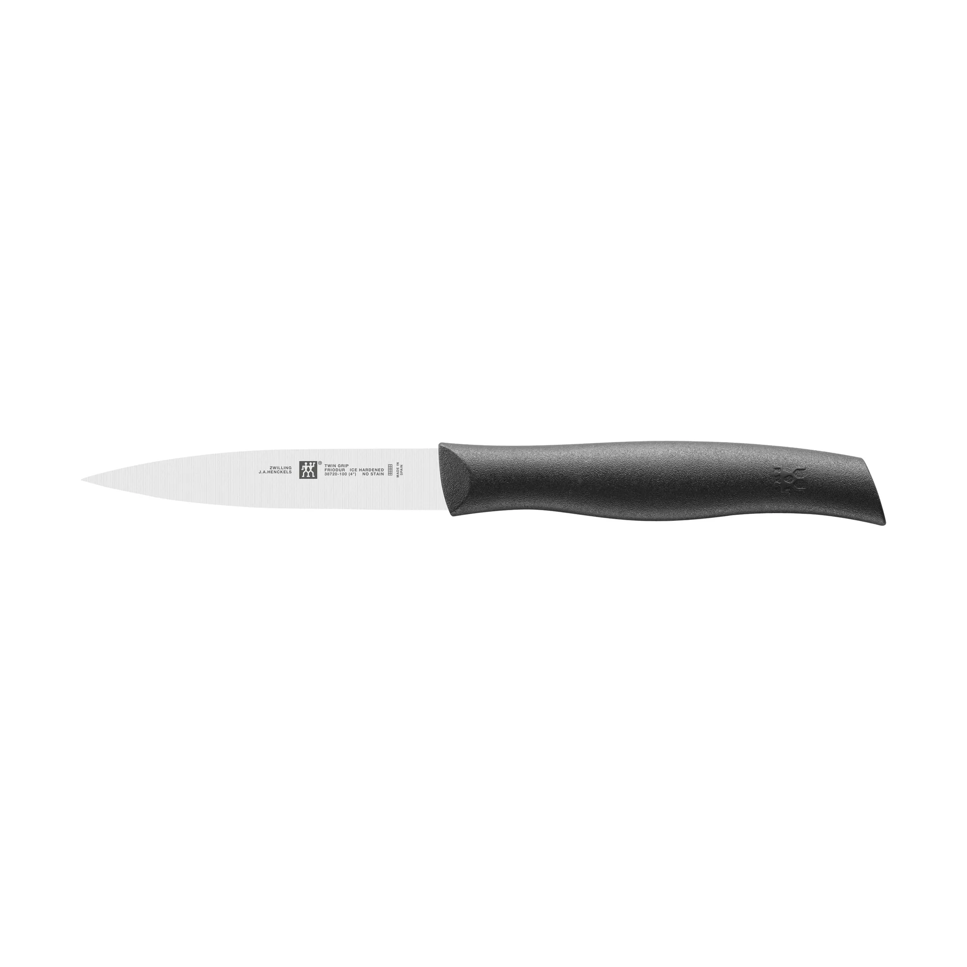 Couteau à légumes pointu Zwilling Twin Grip 10 cm, Noir-acier inoxydable Zwilling