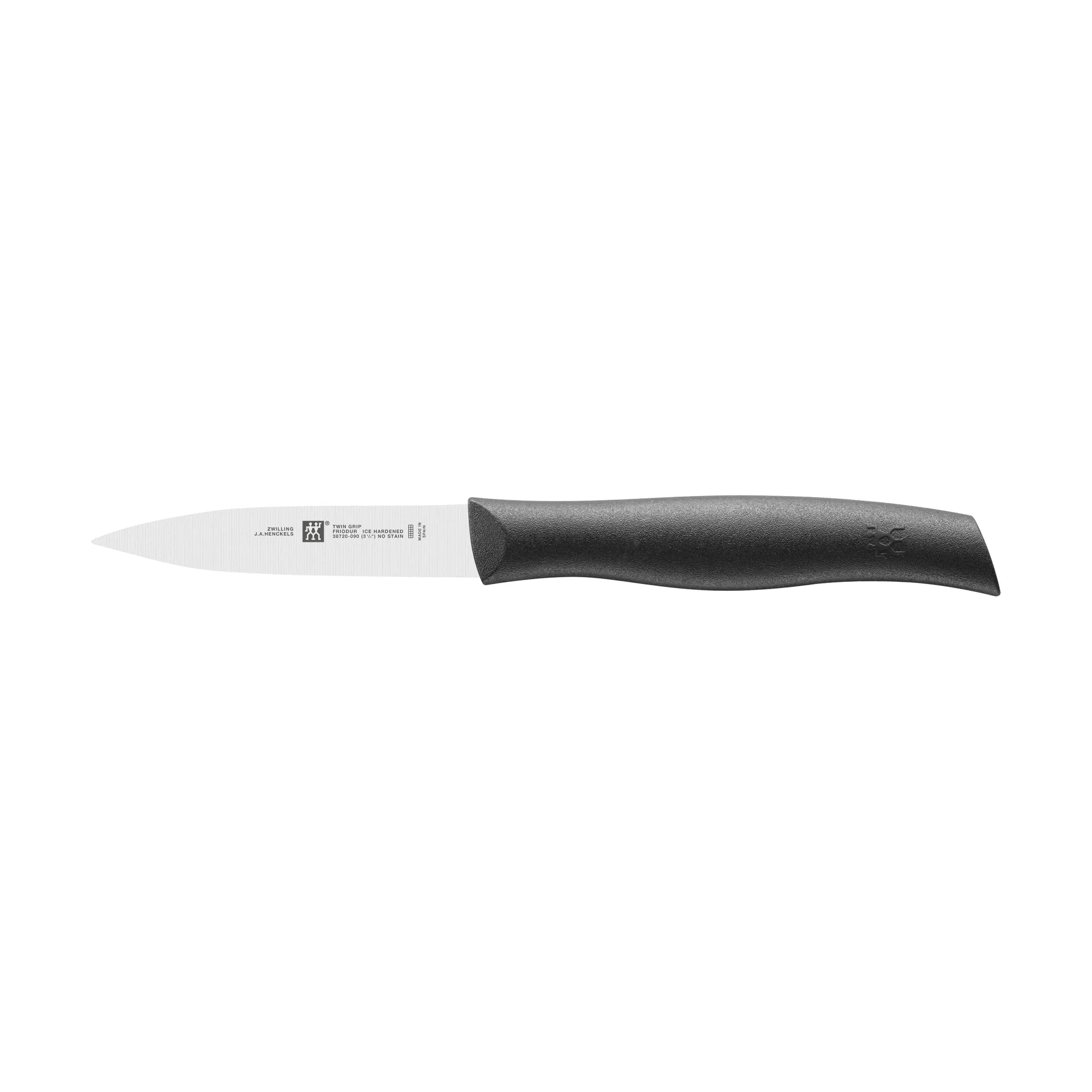 Couteau à légumes pointu Zwilling Twin Grip 9 cm, Noir-acier inoxydable Zwilling