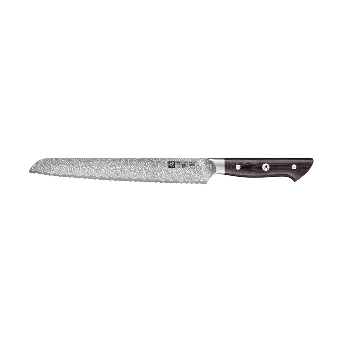 Zwilling Couteau à pain Zwilling Tanrei 23 cm Damassé noir