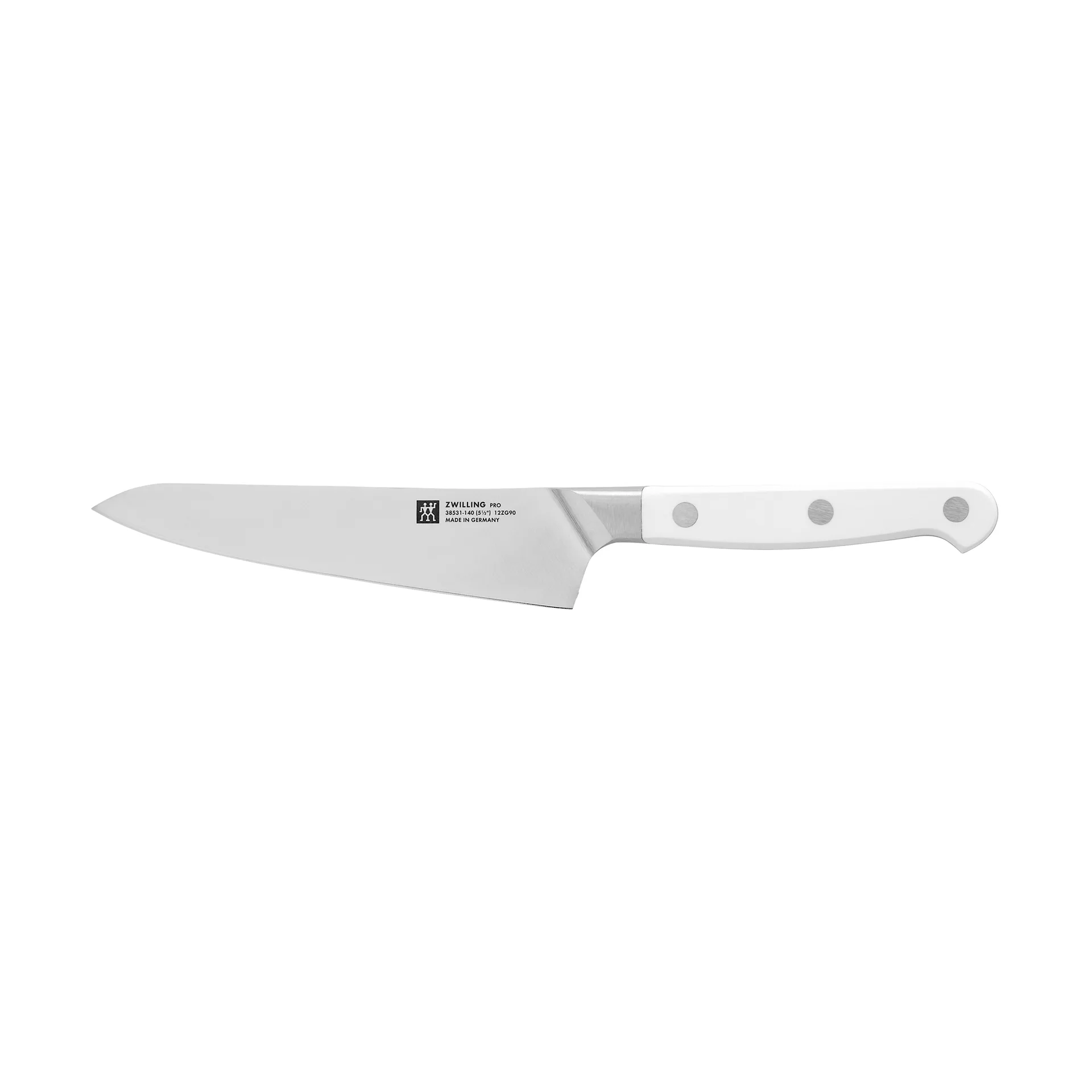 Couteau de chef compact Zwilling Pro Le Blanc 14 cm, Blanc-acier inoxydable Zwilling