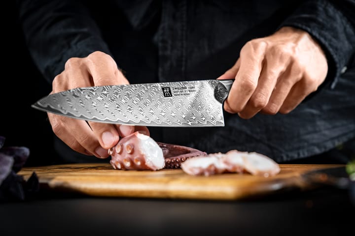 Couteau de chef Gyutoh Zwilling Tanrei 20 cm, Damassé noir Zwilling