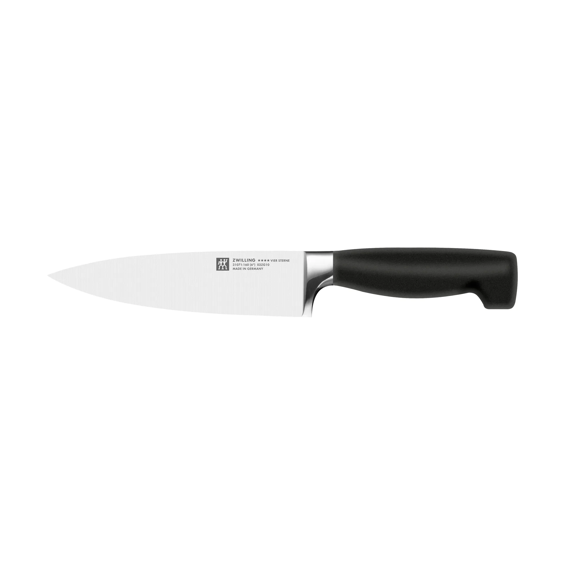 Couteau de chef Zwilling Four Star 16 cm, Noir-acier inoxydable Zwilling