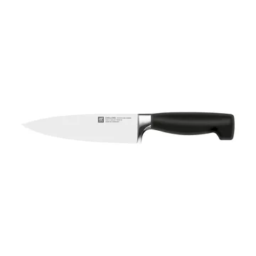 Couteau de chef Zwilling Four Star 16 cm - Noir-acier inoxydable - Zwilling