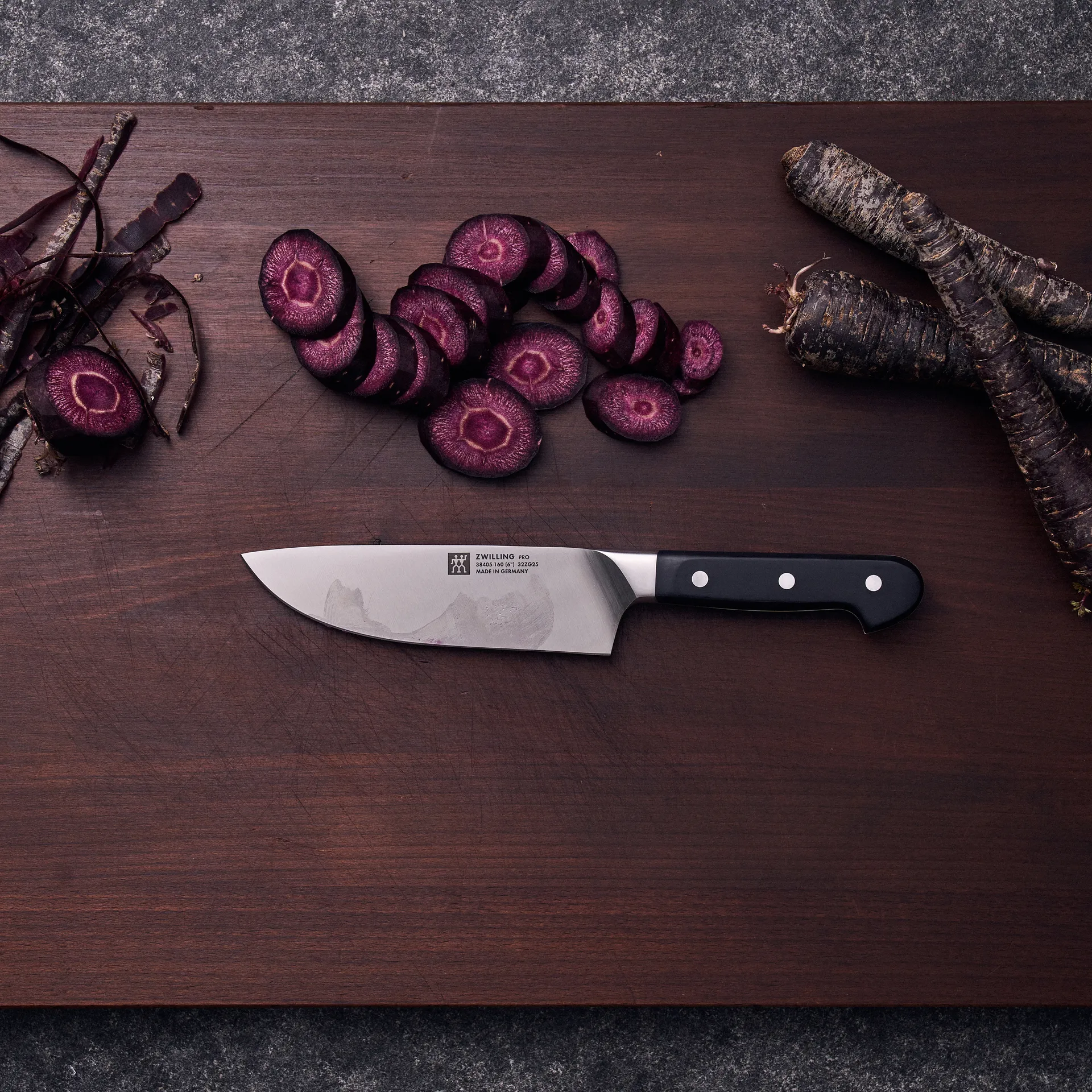 Couteau de chef Zwilling Pro 16 cm, Noir-acier inoxydable Zwilling