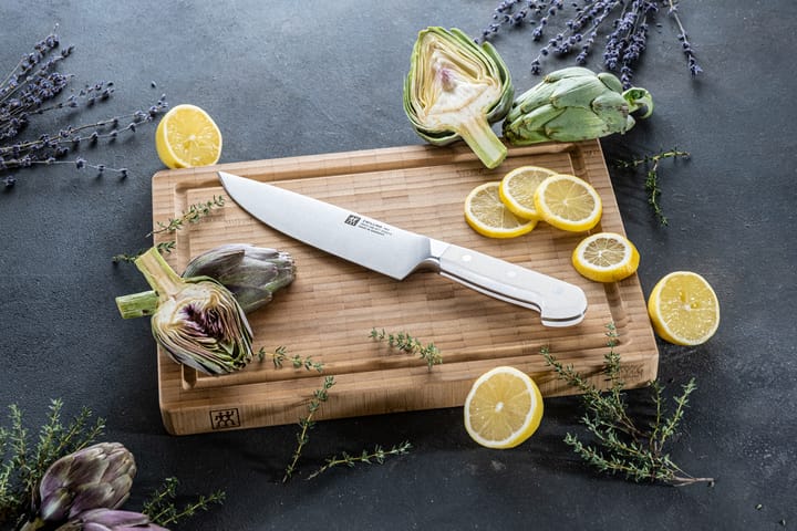 Couteau de chef Zwilling Pro Le Blanc 20 cm, Blanc-acier inoxydable Zwilling