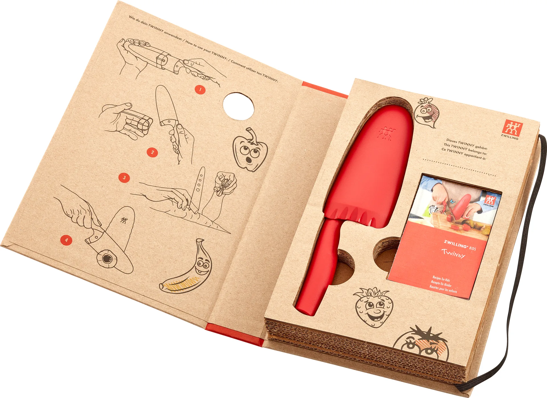 Couteau de cuisine Twinny 10 cm, Rouge Zwilling