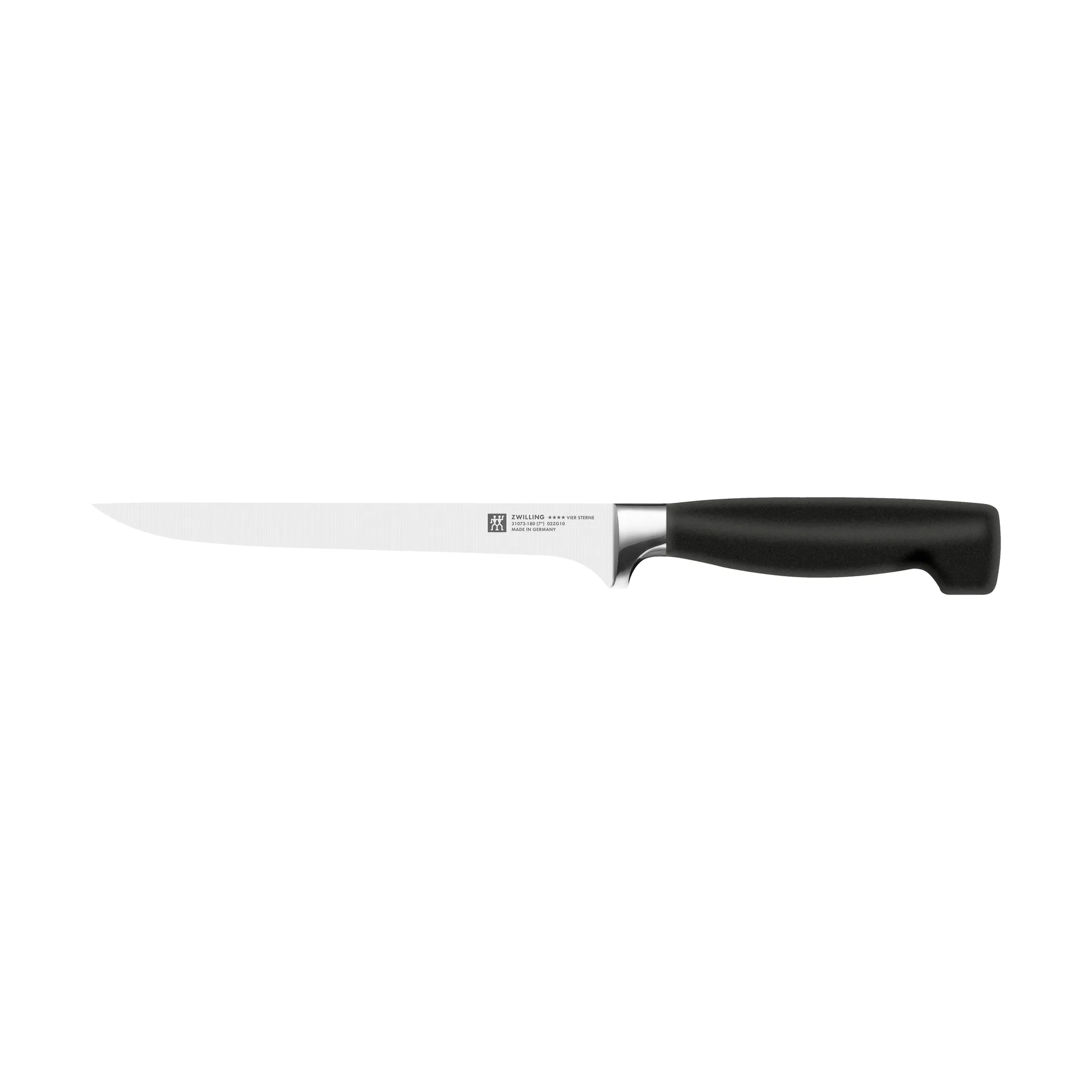 Couteau de filetage Zwilling Four Star 18 cm, Noir-acier inoxydable Zwilling