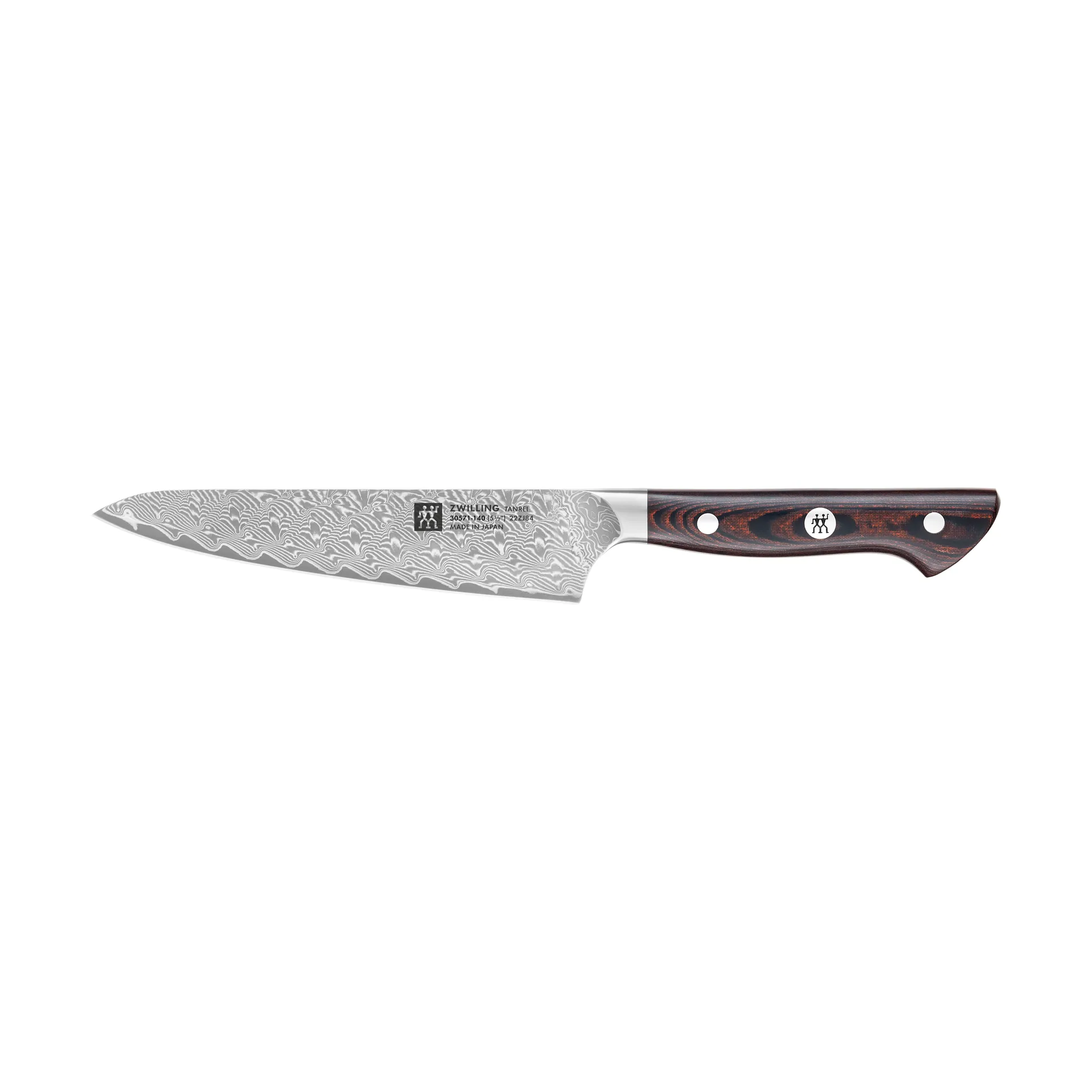 Couteau d'office Zwilling Tanrei 10 cm, Damassé noir Zwilling