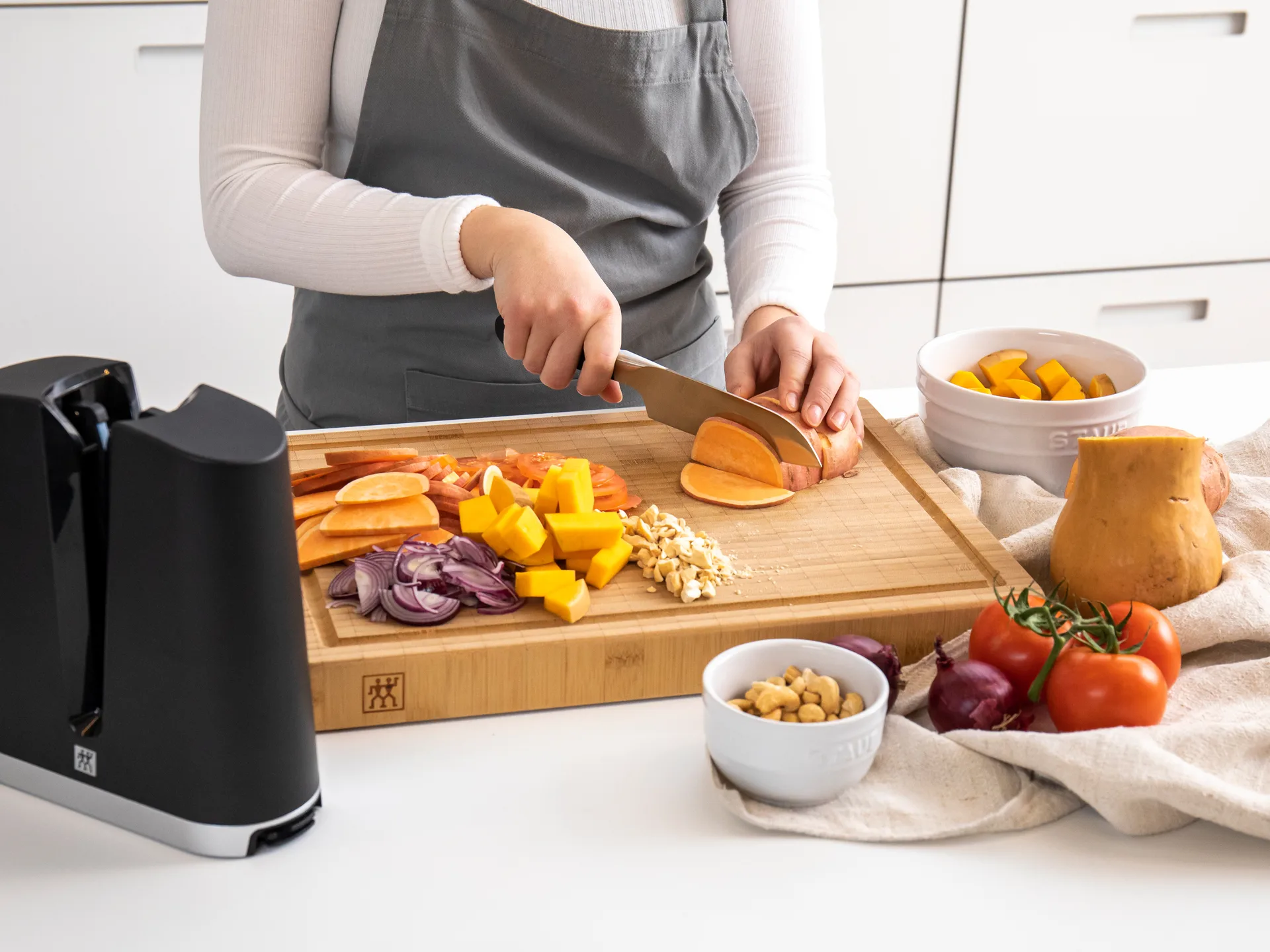 Couteau Santoku Zwilling Four Star 18 cm, Noir-acier inoxydable Zwilling