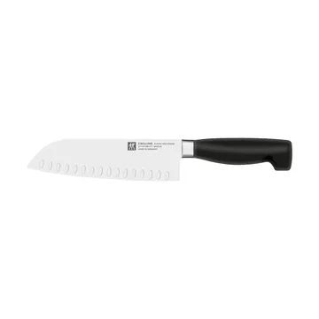 Couteau Santoku Zwilling Gourmet 18 cm - Noir-acier inoxydable - Zwilling