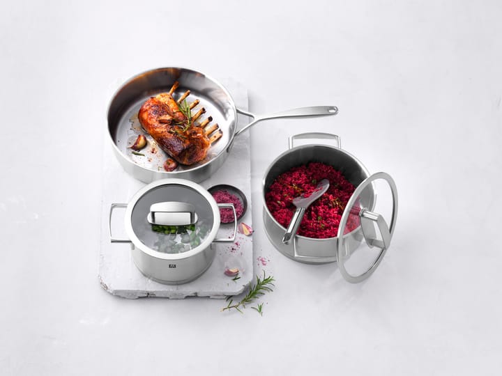 Ensemble de cocottes Zwilling Blancality 3 Pièces, Acier inoxydable-transparent Zwilling