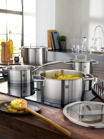 Ensemble de cocottes Zwilling Blancality 3 Pièces - Acier inoxydable-transparent - Zwilling