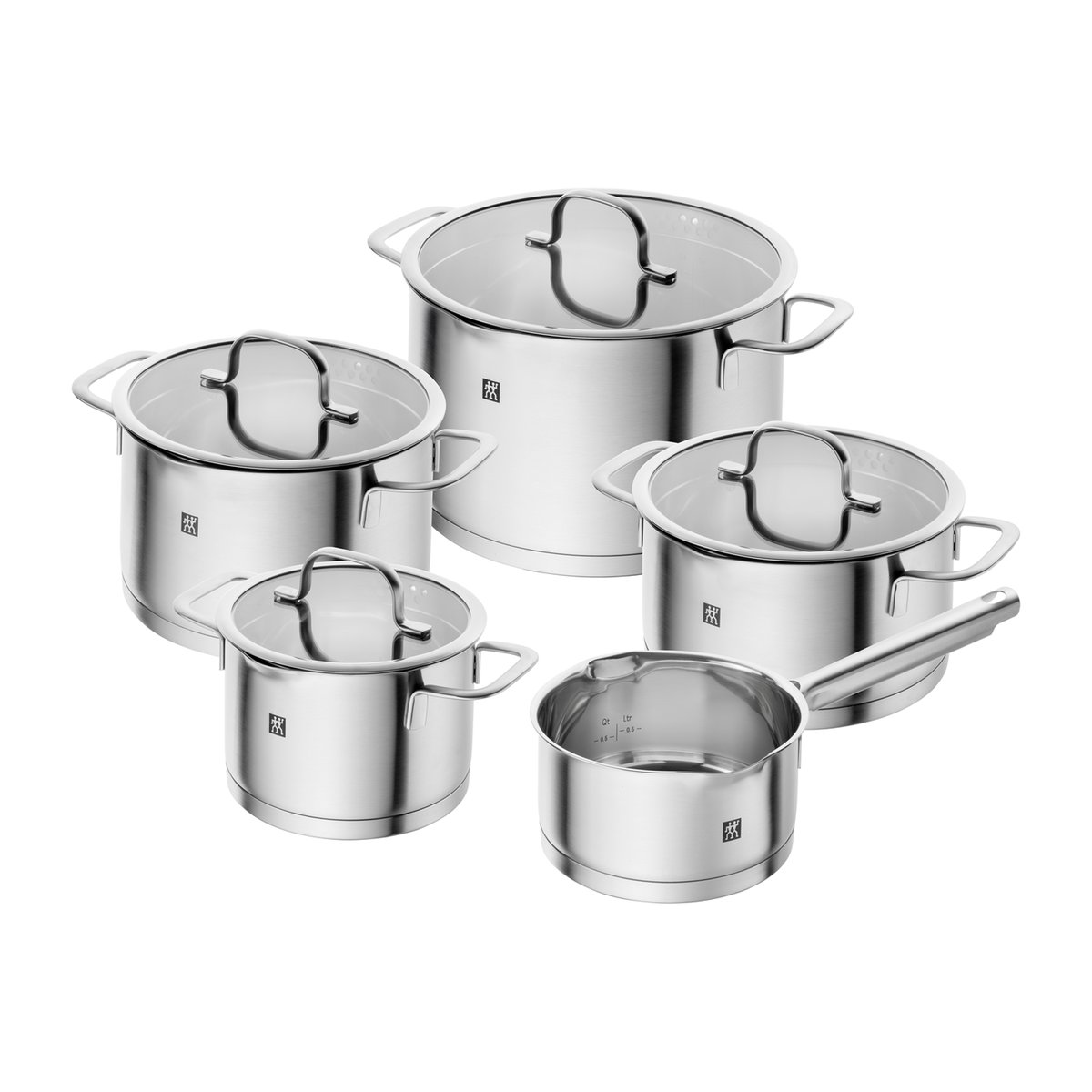 Zwilling Ensemble de cocottes Zwilling TrueFlow 5 Pièces Argenté