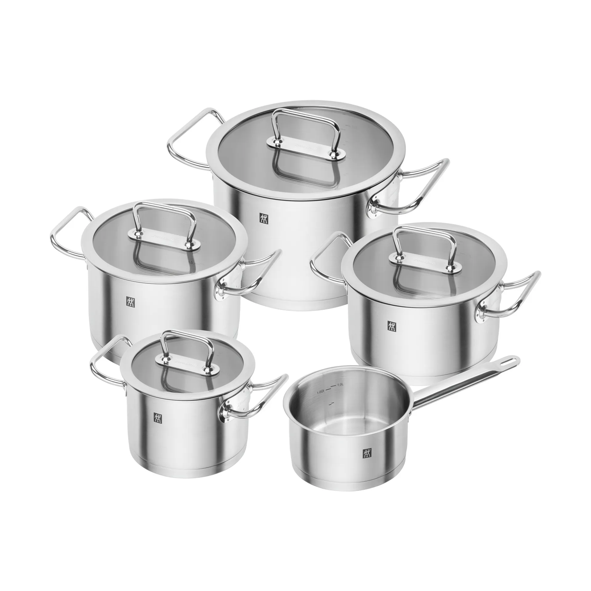 Lot de casseroles et faitouts Zwilling Pro, 5 pièces Zwilling