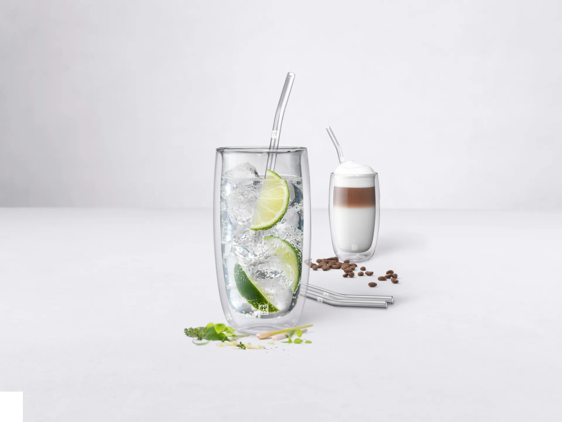 Pailles pliées Zwilling Sorrento Lot de 4, Transparent Zwilling