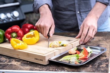 Planche à découper Zwilling BBQ+ en bambou avec bac de récupération - 39x30 cm - Zwilling