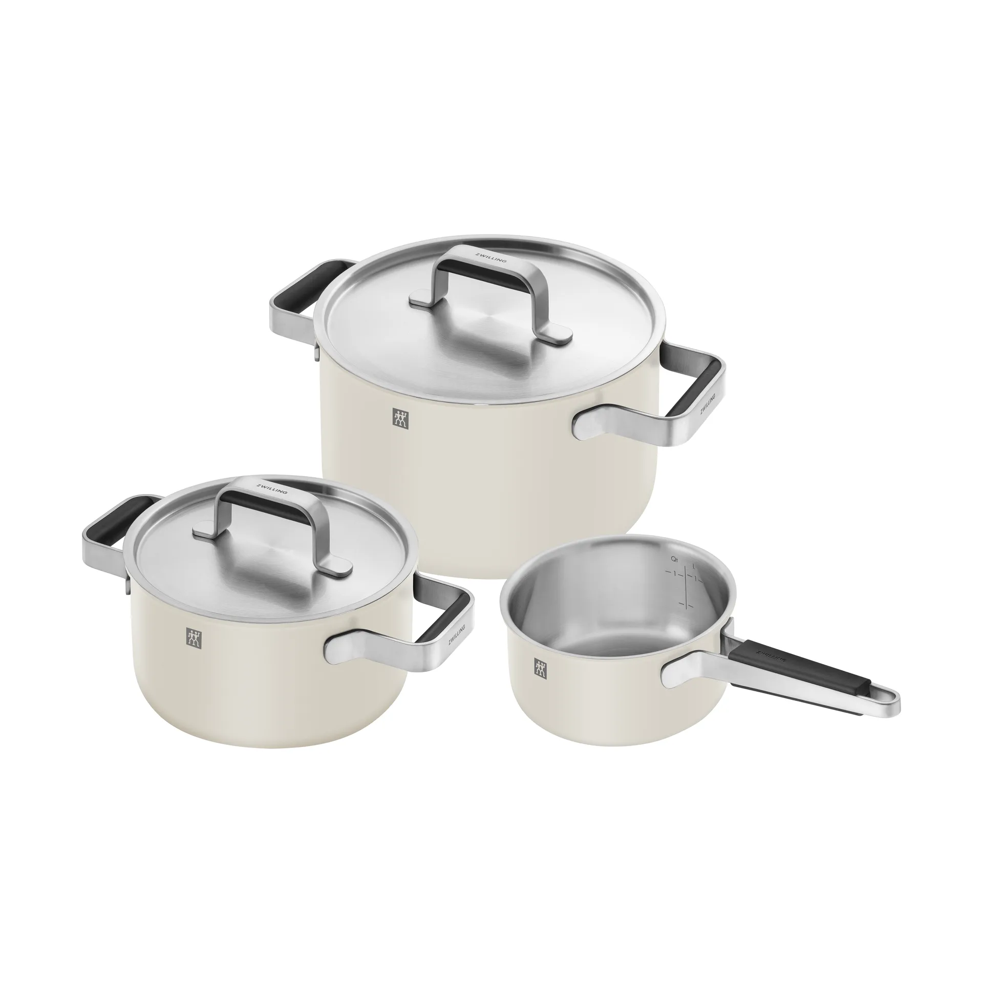 Set de casseroles Zwilling Pure 5 pièces, Écru ivoire Zwilling