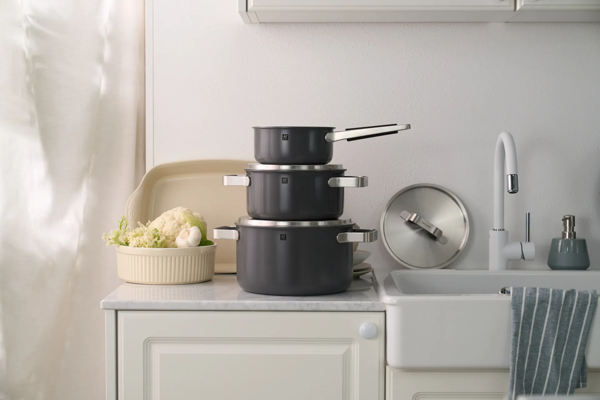 Set de casseroles Zwilling Pure 5 pièces, Gris Zwilling