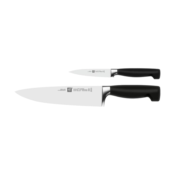 Set de couteaux Zwilling Four Star 2 pièces - Noir-acier inoxydable - Zwilling
