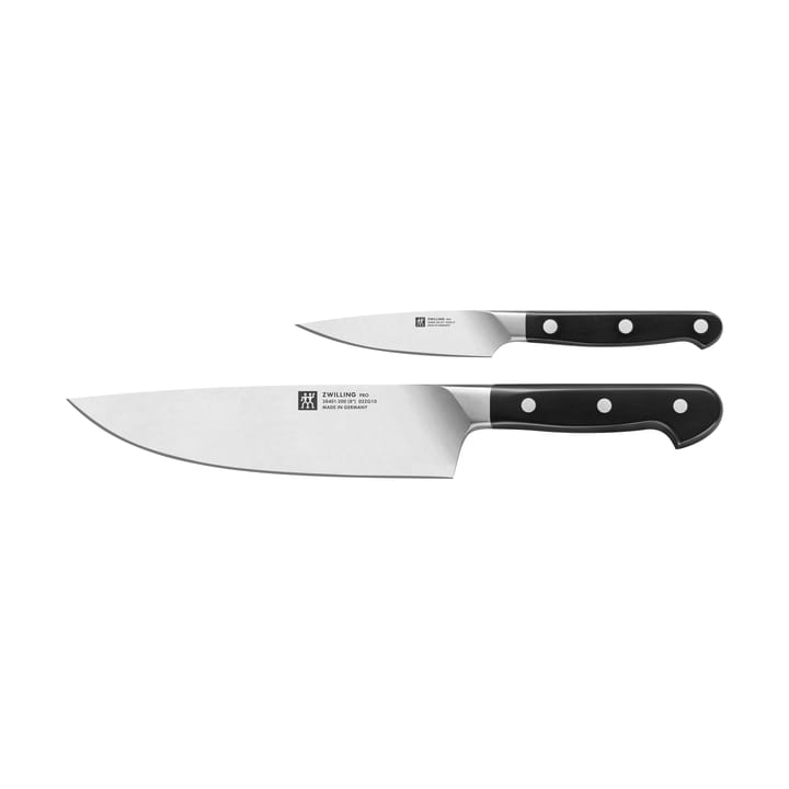 Set de couteaux Zwilling Pro 2 pièces - Noir-acier inoxydable - Zwilling