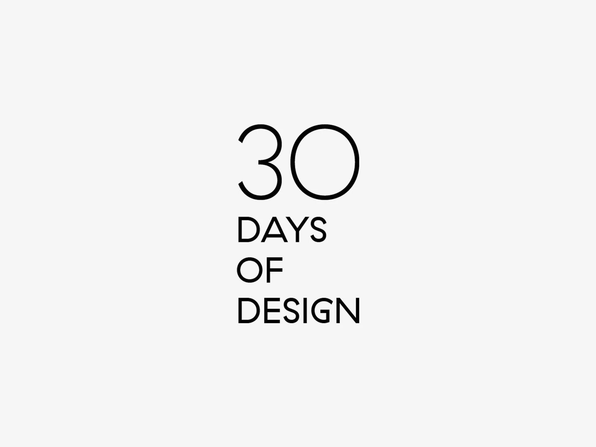 30 JOURS DE DESIGN
