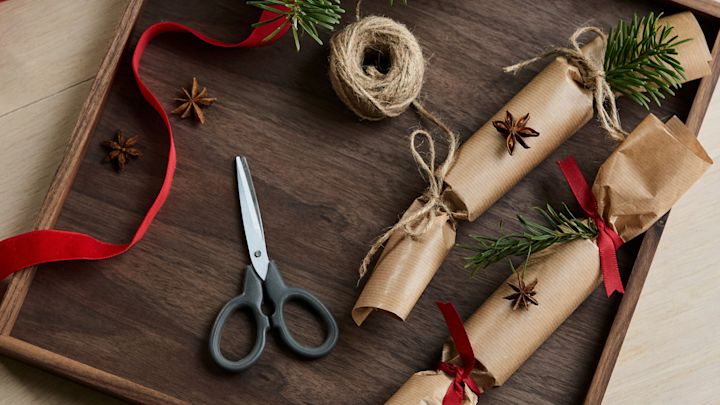Votre cracker de Noël fait maison est maintenant terminé. 
